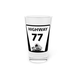 Highway 77 Pint Glass