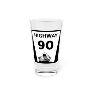 Highway 90 Pint Glass