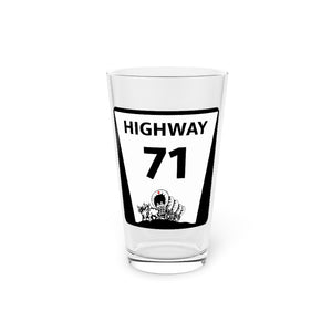 Highway 71 Pint Glass