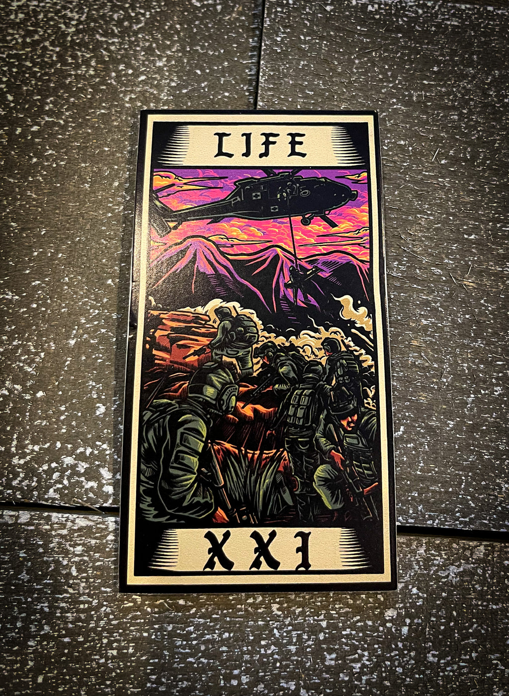 Life Tarot Card Sticker
