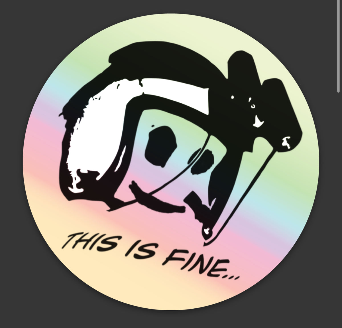 This Is Fine Sticker