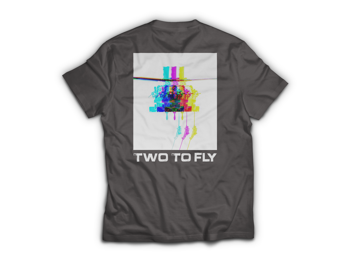 3D MH60 T-Shirt — Charcoal, back