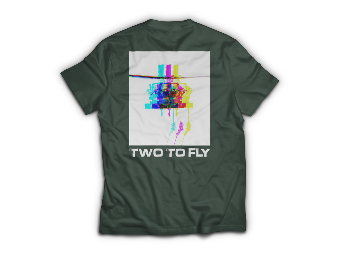 3D MH60 T-Shirt — Forrest Green, back