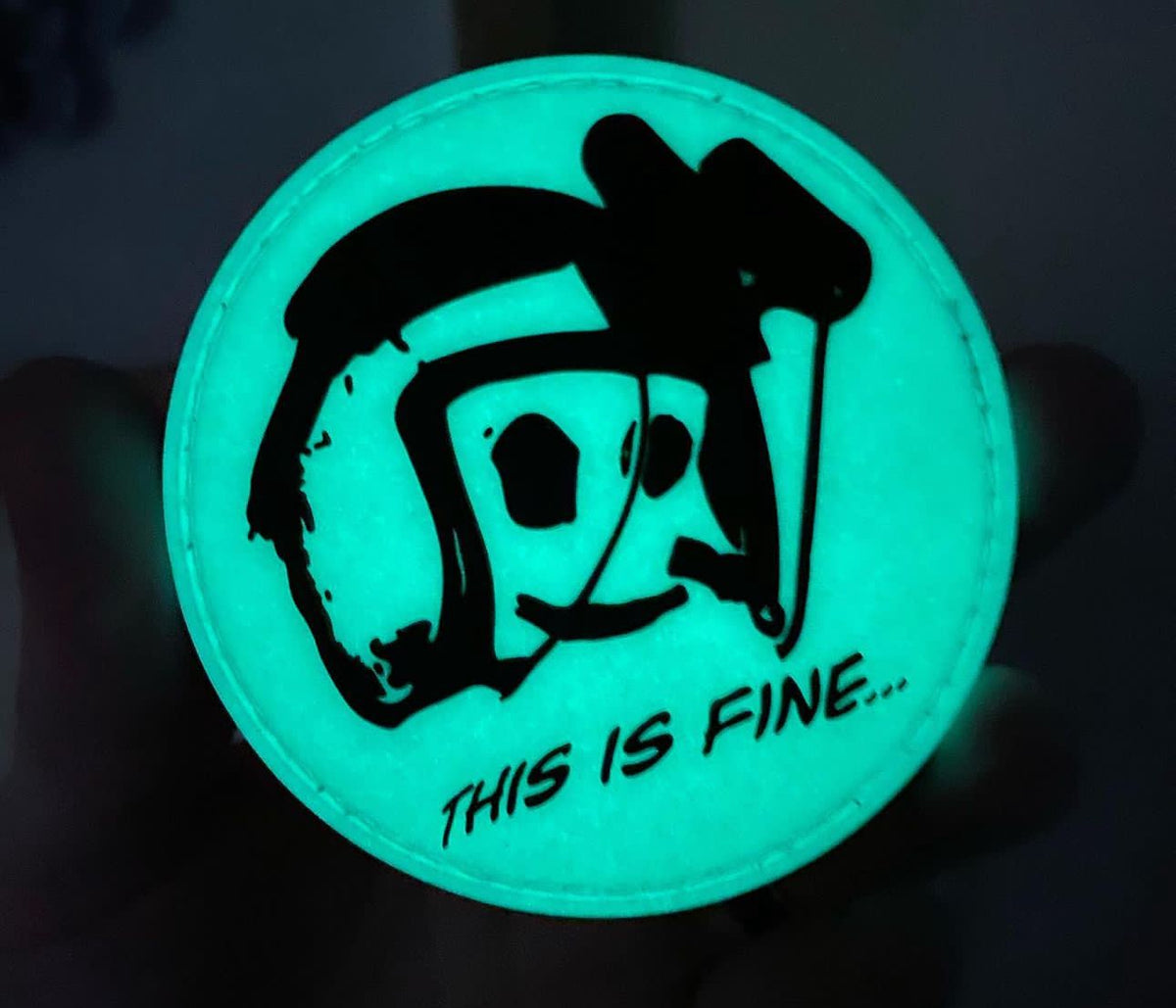 This Is Fine PVC Patch