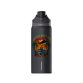 Charlie Don't Surf 32oz Water Bottle — Black, front