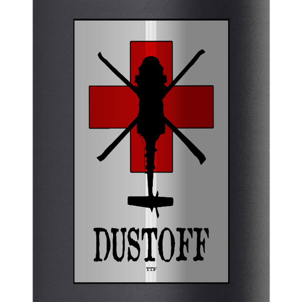 DUSTOFF V2 32oz Water Bottle — Black, detail