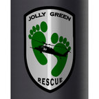 Jolly Green Rescue 32oz Water Bottle — Black, detail
