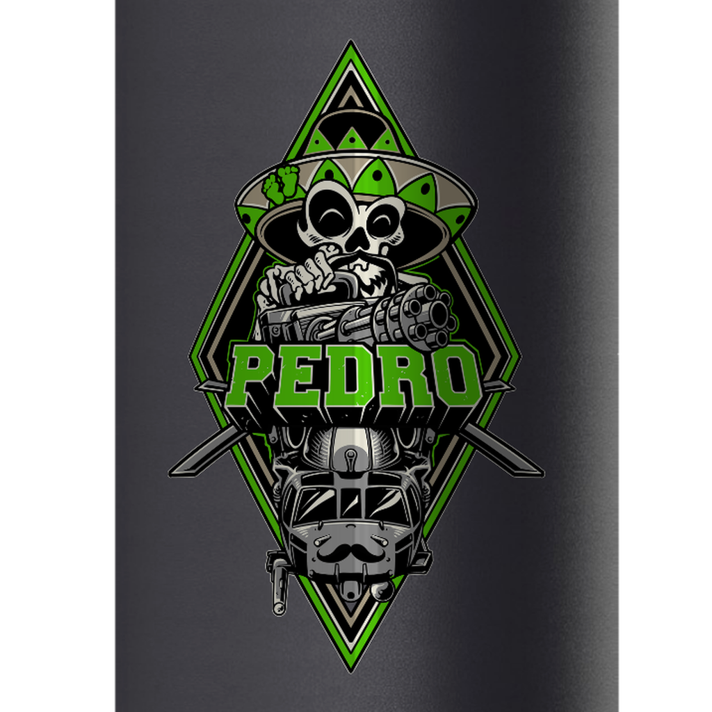 Pedro 32oz Water Bottle — Black, detail