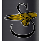 Sikorsky Winged S 32oz Water Bottle — Black, detail