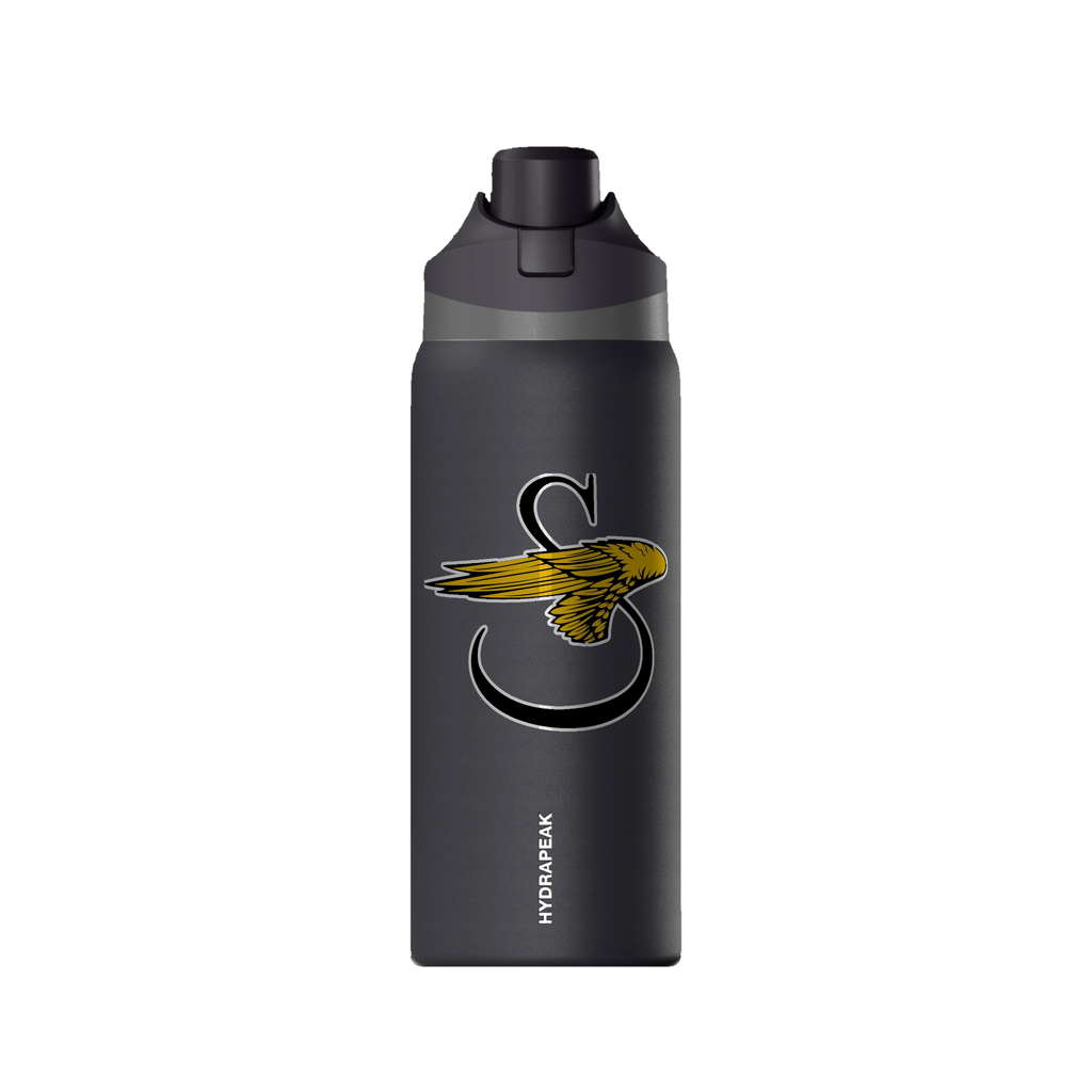 Sikorsky Winged S 32oz Water Bottle — Black, front