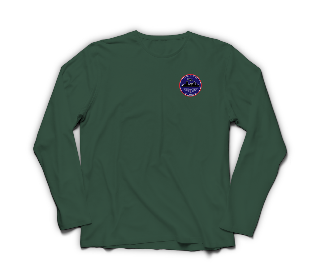 Angel City Air Long Sleeve — Forrest Green, front