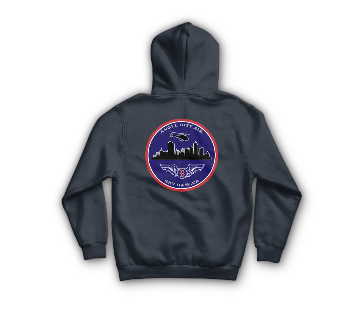 Angel City Air Hoodie — Navy, back