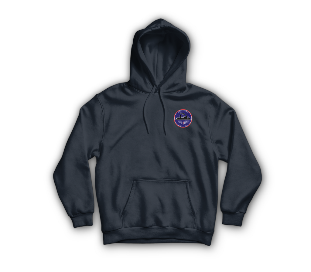 Angel City Air Hoodie — Navy, front