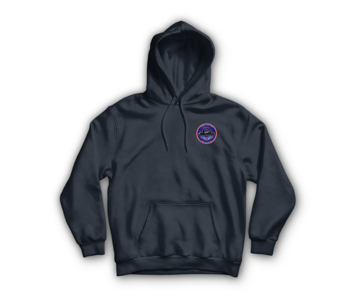 Angel City Air Hoodie — Navy, front