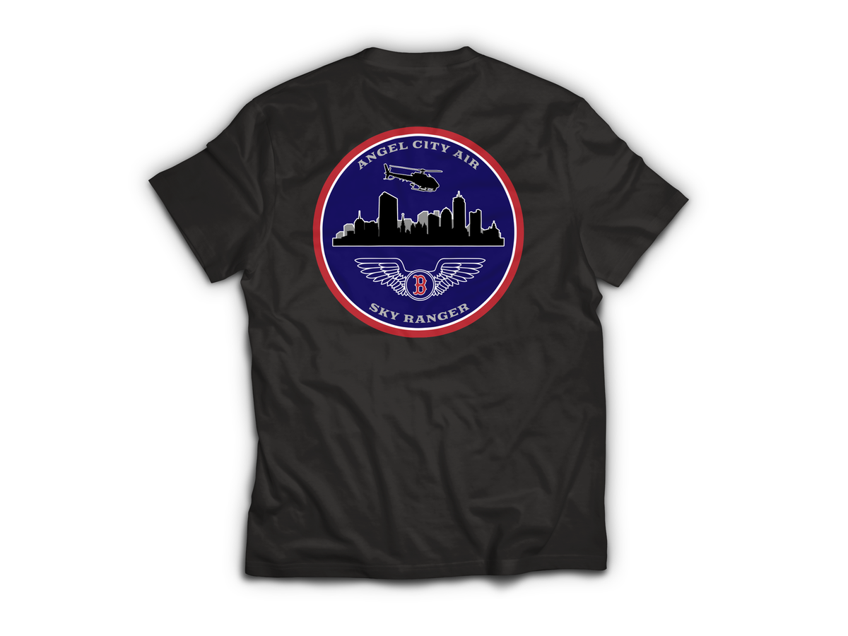 Angel City Air T-Shirt — Black, back