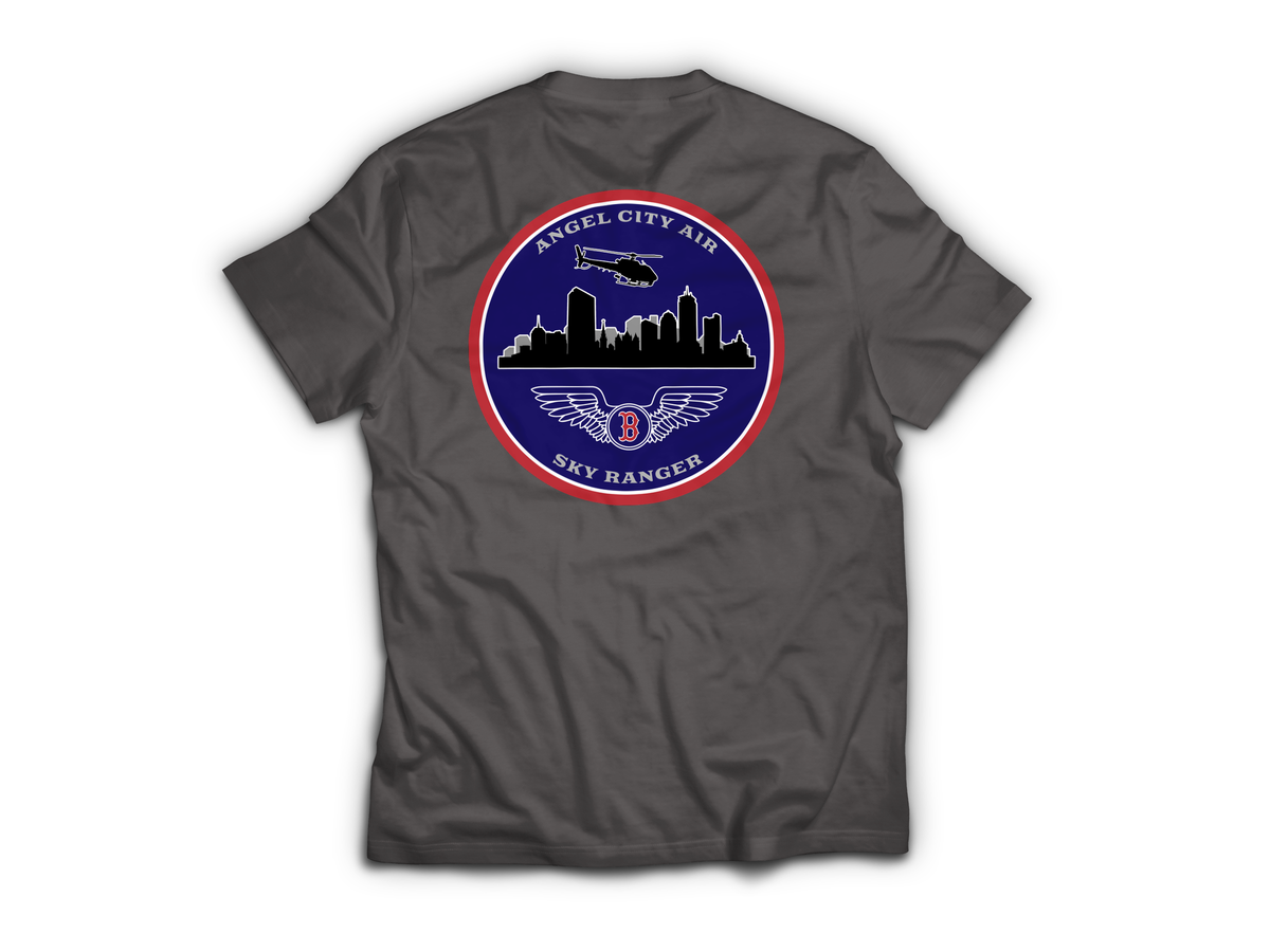Angel City Air T-Shirt — Charcoal, back
