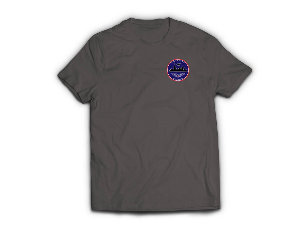 Angel City Air T-Shirt — Charcoal, front