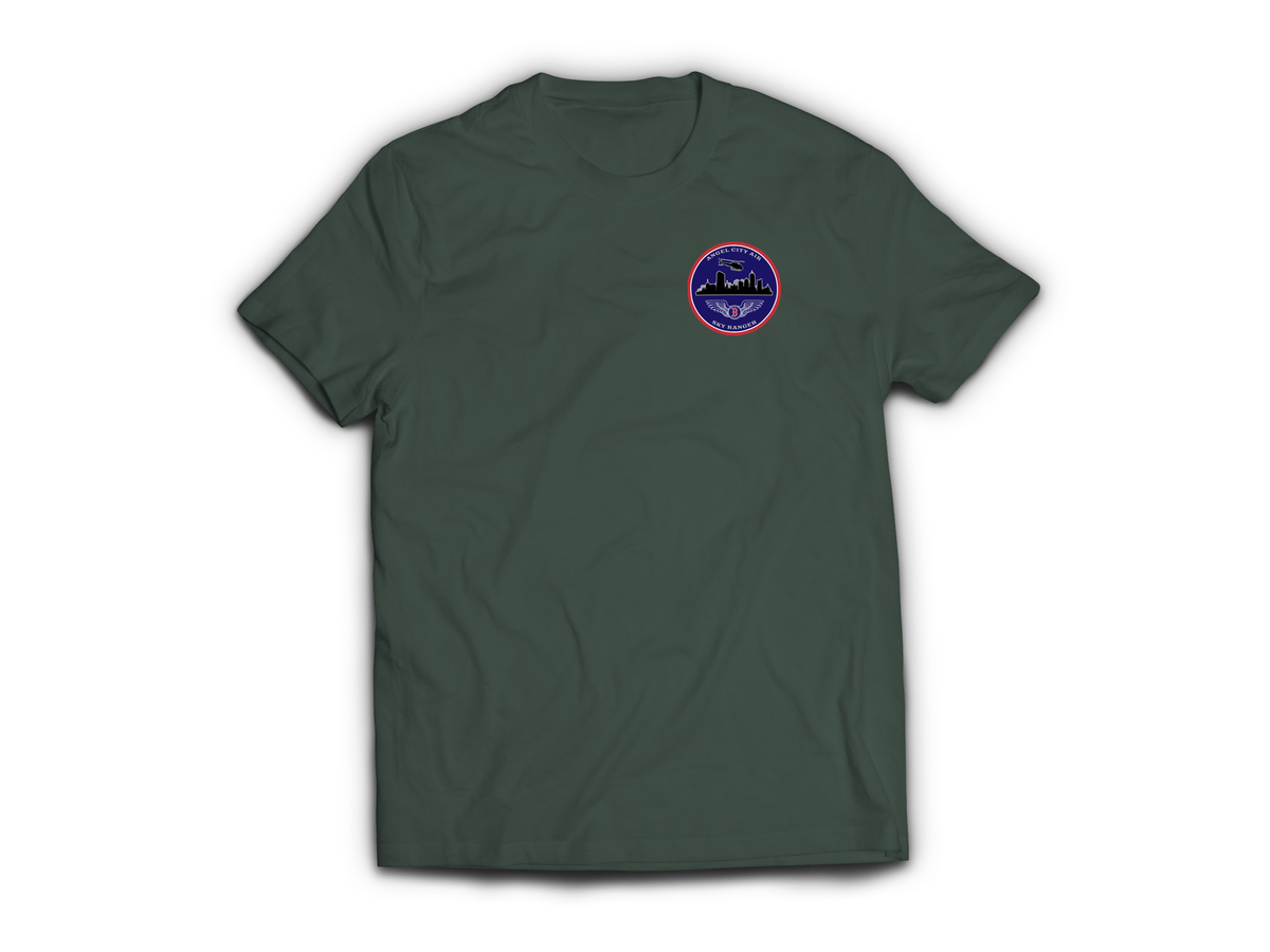 Angel City Air T-Shirt — Forrest Green, front