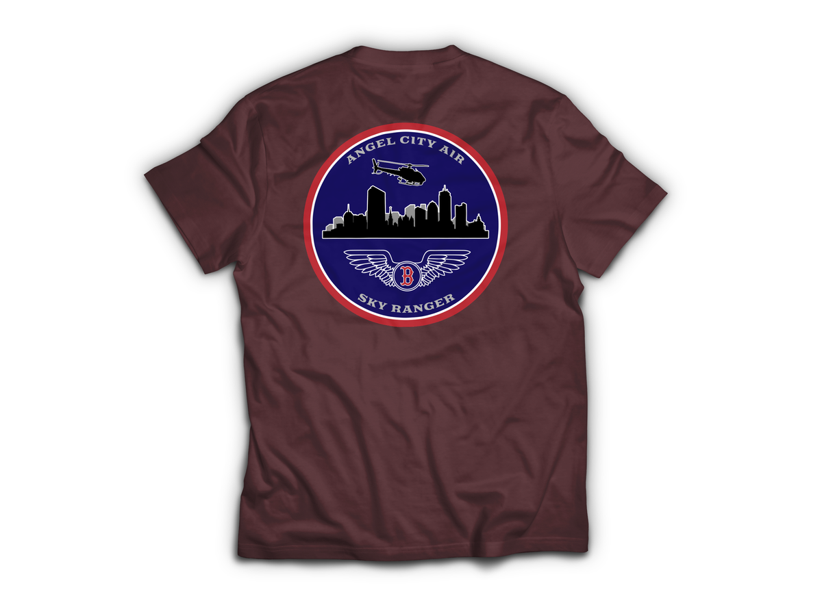 Angel City Air T-Shirt — Maroon, back