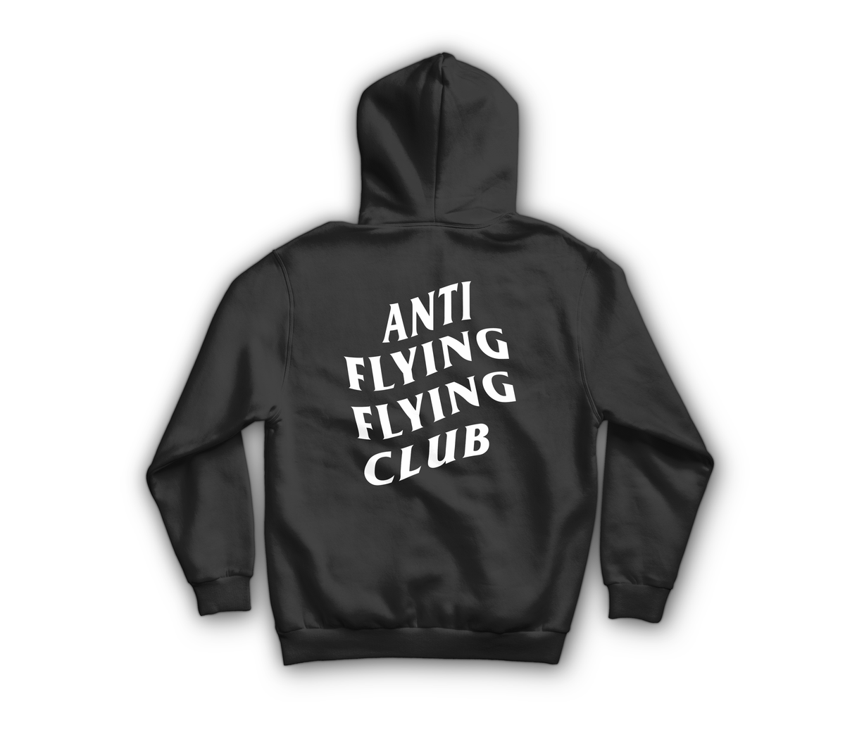 Anti Flying Hoodie — Black, back