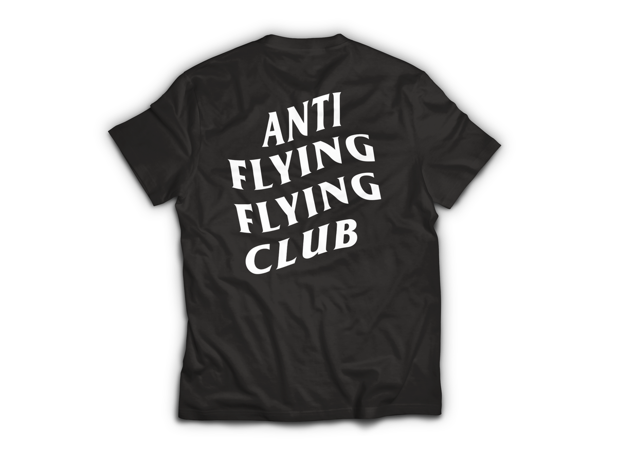 Anti Flying T-Shirt — Black, back