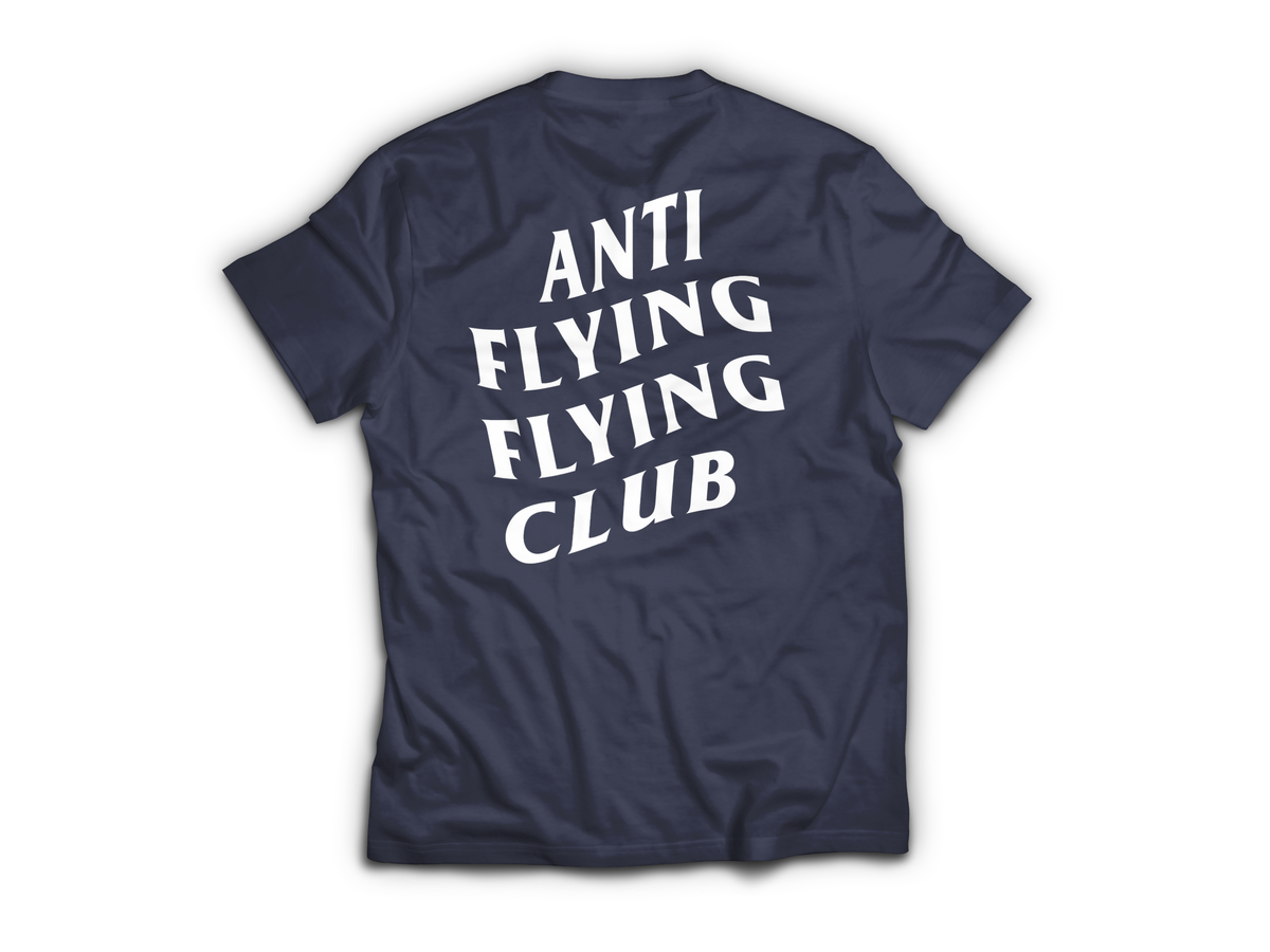 Anti Flying T-Shirt — Navy, back