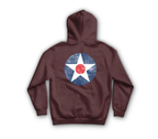 Army Air Corps Hoodie — Maroon, back