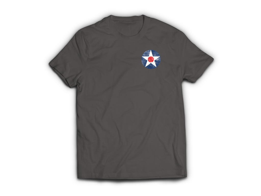 Army Air Corps T-Shirt — Charcoal, front