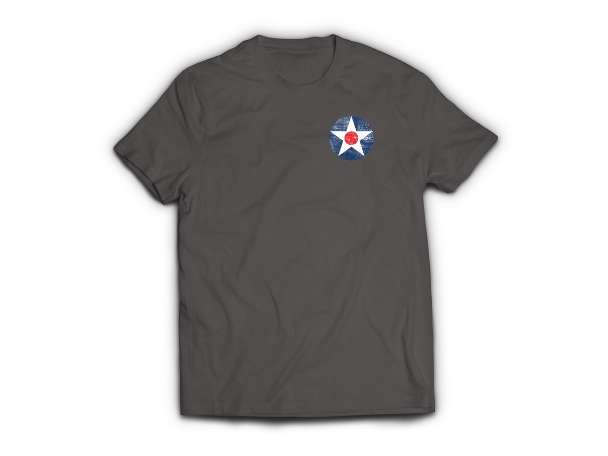 Army Air Corps T-Shirt — Charcoal, front