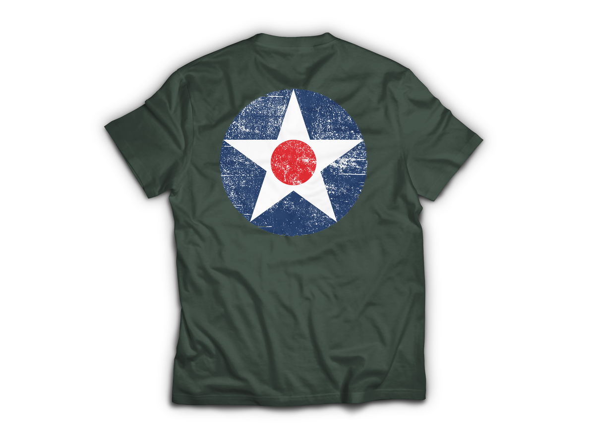Army Air Corps T-Shirt — Forrest Green, back