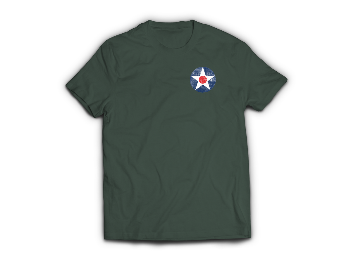 Army Air Corps T-Shirt — Forrest Green, front