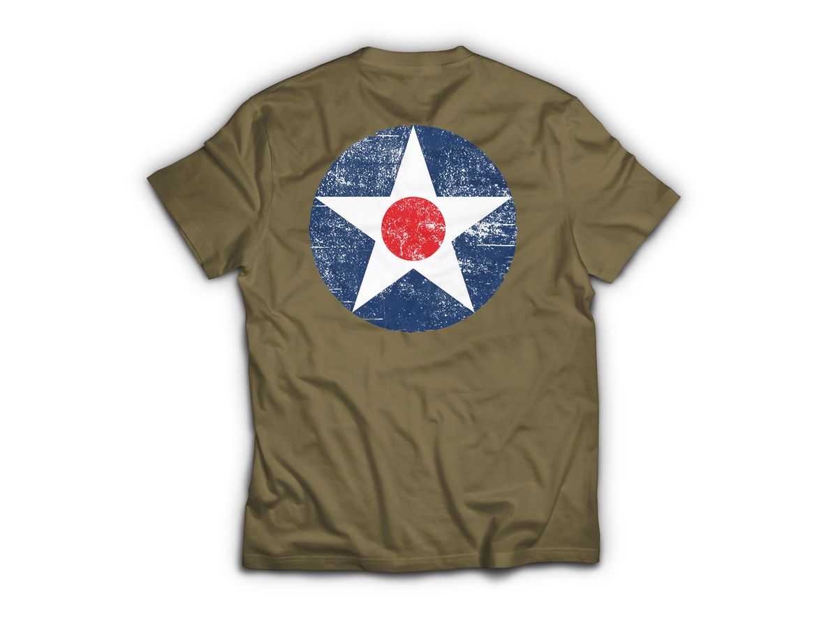 Army Air Corps T-Shirt — Tan499, back