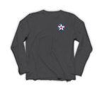 Army Aircorps Long Sleeve — Dark Heather, front