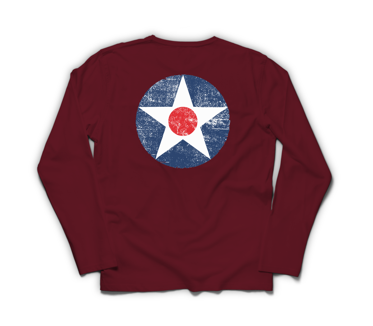 Army Aircorps Long Sleeve — Maroon, back
