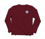 Army Aircorps Long Sleeve — Maroon, front