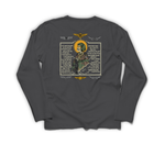 Aviator Prayer Long Sleeve — Dark Heather, back