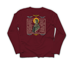 Aviator Prayer Long Sleeve — Maroon, back