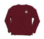 Aviator Prayer Long Sleeve — Maroon, front