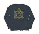 Aviator Prayer Long Sleeve — Navy, back
