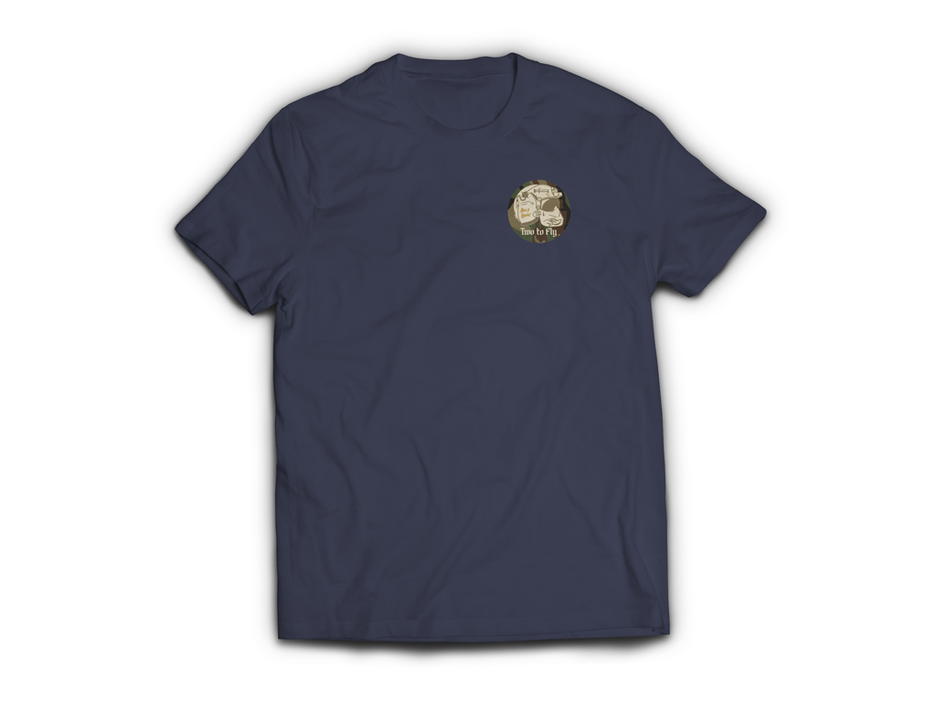 Aviator Prayer T-Shirt — Navy, front