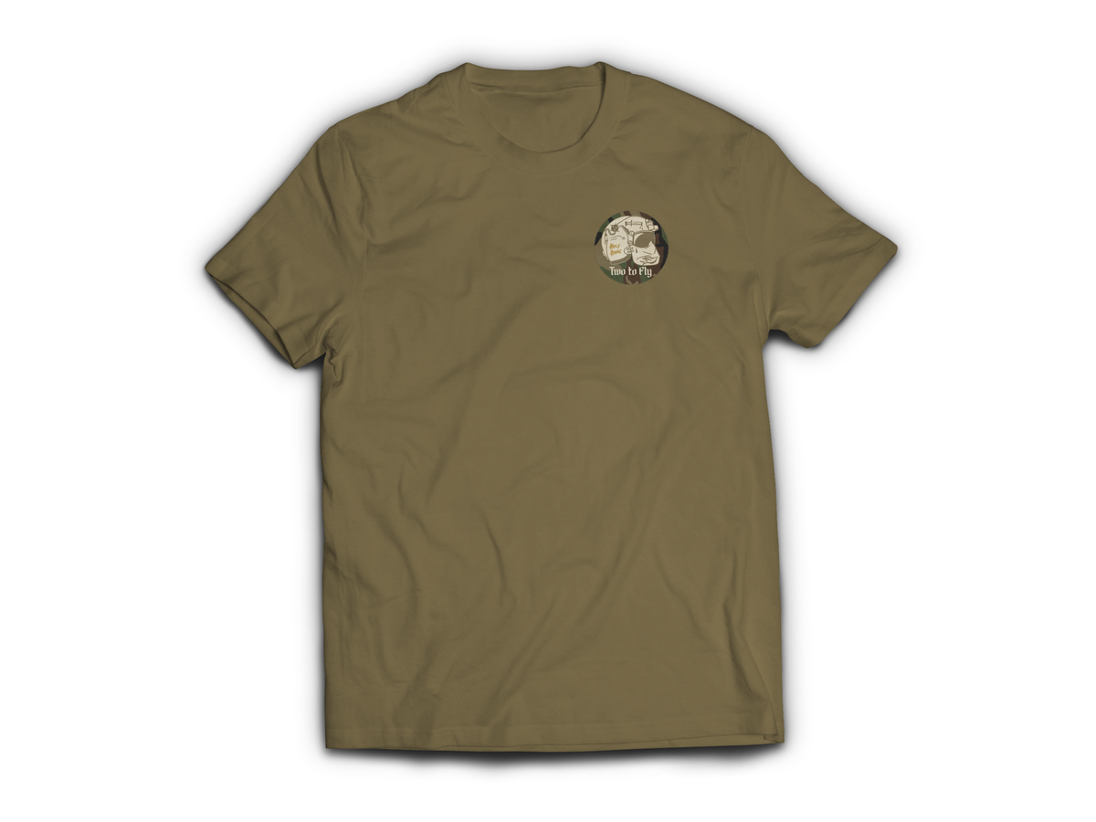Aviator Prayer T-Shirt — Tan499, front