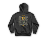 Aviator Prayer Zip Hoodie — Black, back