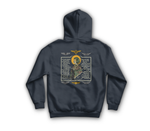 Aviator Prayer Zip Hoodie — Navy, back