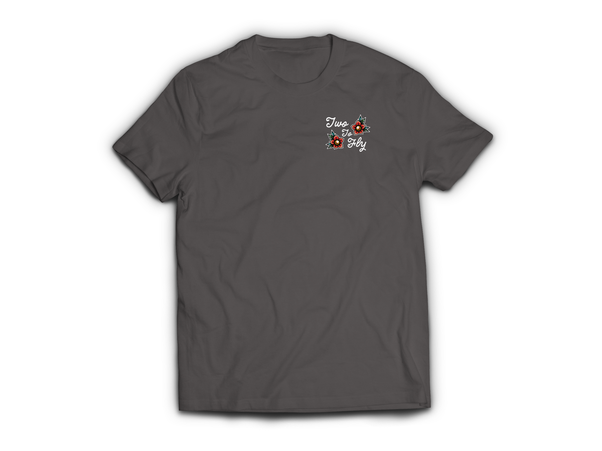 Bent Not Broken T-Shirt — Charcoal, front