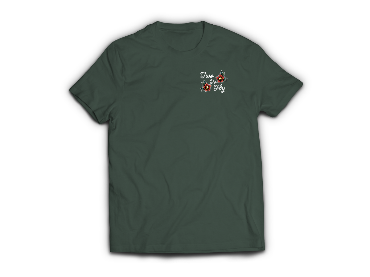 Bent Not Broken T-Shirt — Forrest Green, front