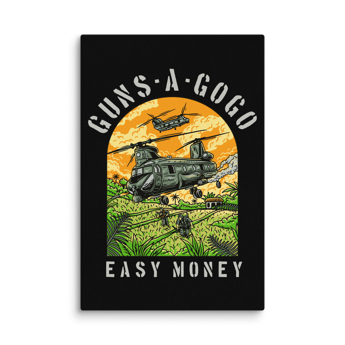 Guns-A-Go-Go Canvas