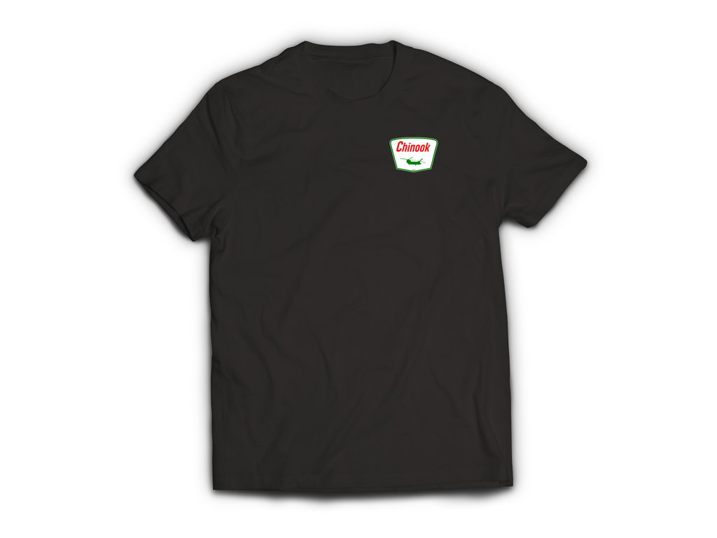 Chinook Service T-Shirt — Black, front
