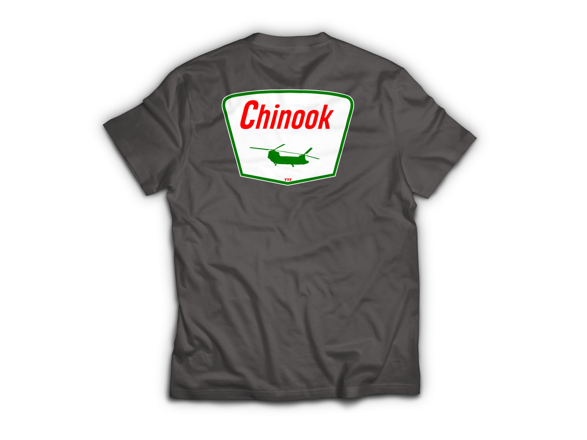 Chinook Service T-Shirt — Charcoal, back