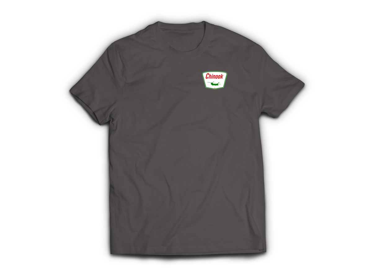 Chinook Service T-Shirt — Charcoal, front