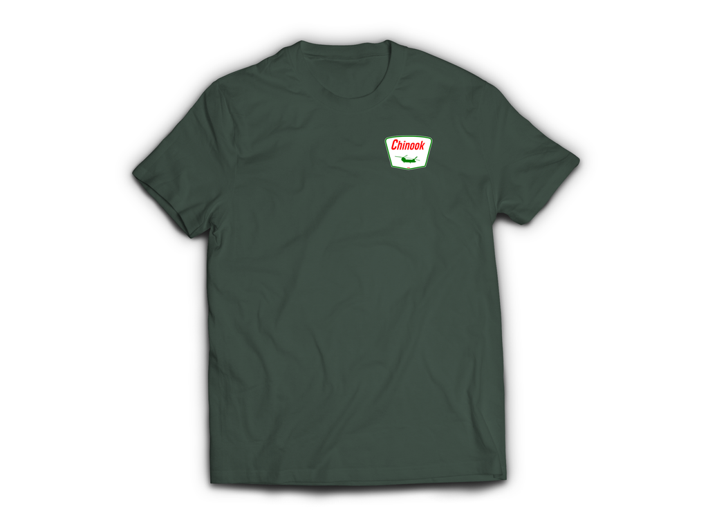 Chinook Service T-Shirt — Forrest Green, front